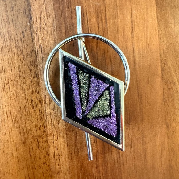 Vintage Artisan Abstract Brooch - Picture 7 of 7